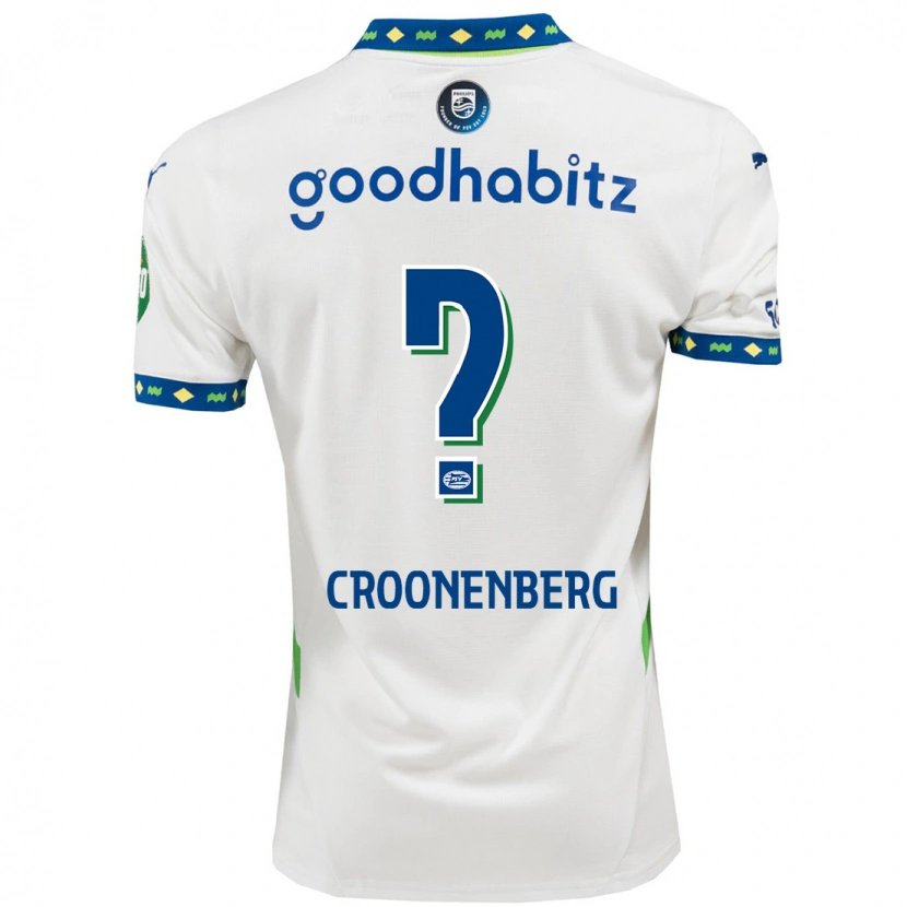 Danxen Dames Luca Croonenberg #0 Wit Donkerblauw Thuisshirt Derde Tenue 2024/25 T-Shirt