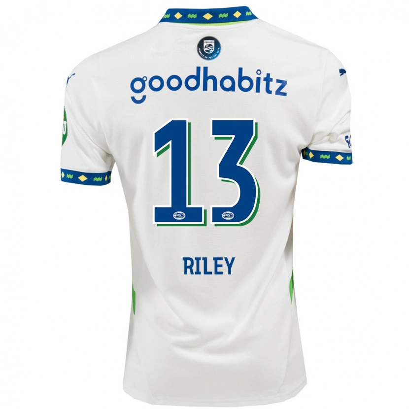 Danxen Dames Indiah-Paige Riley #13 Wit Donkerblauw Thuisshirt Derde Tenue 2024/25 T-Shirt