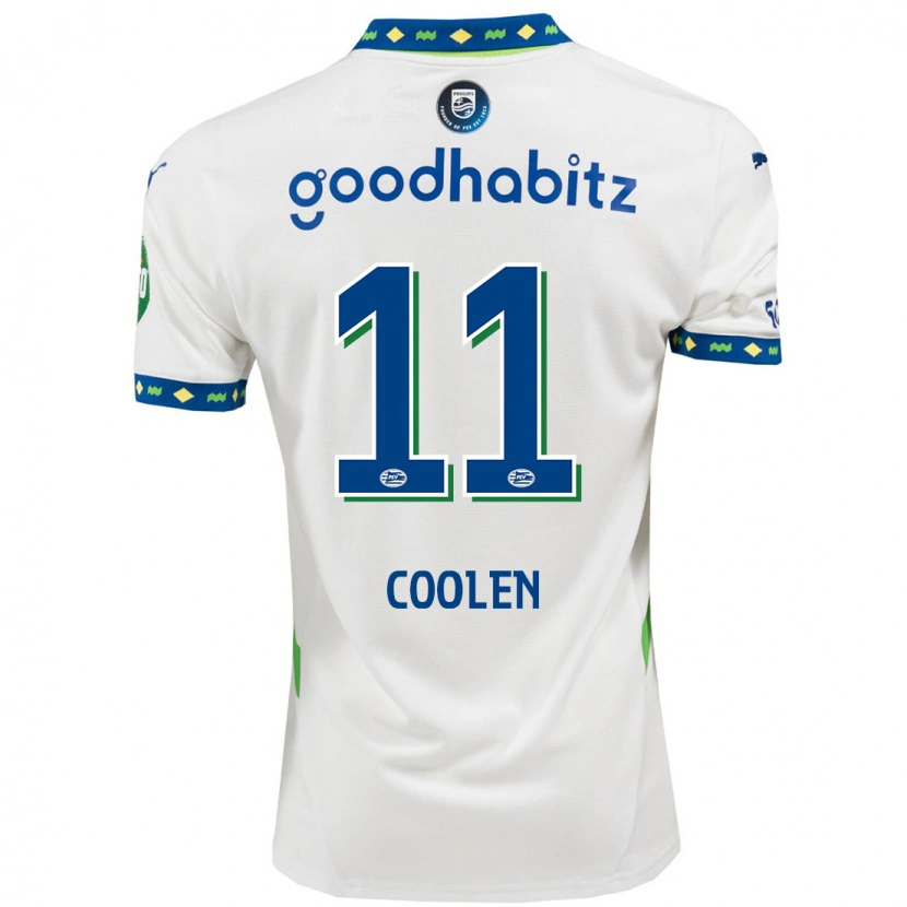 Danxen Dames Nadia Coolen #11 Wit Donkerblauw Thuisshirt Derde Tenue 2024/25 T-Shirt