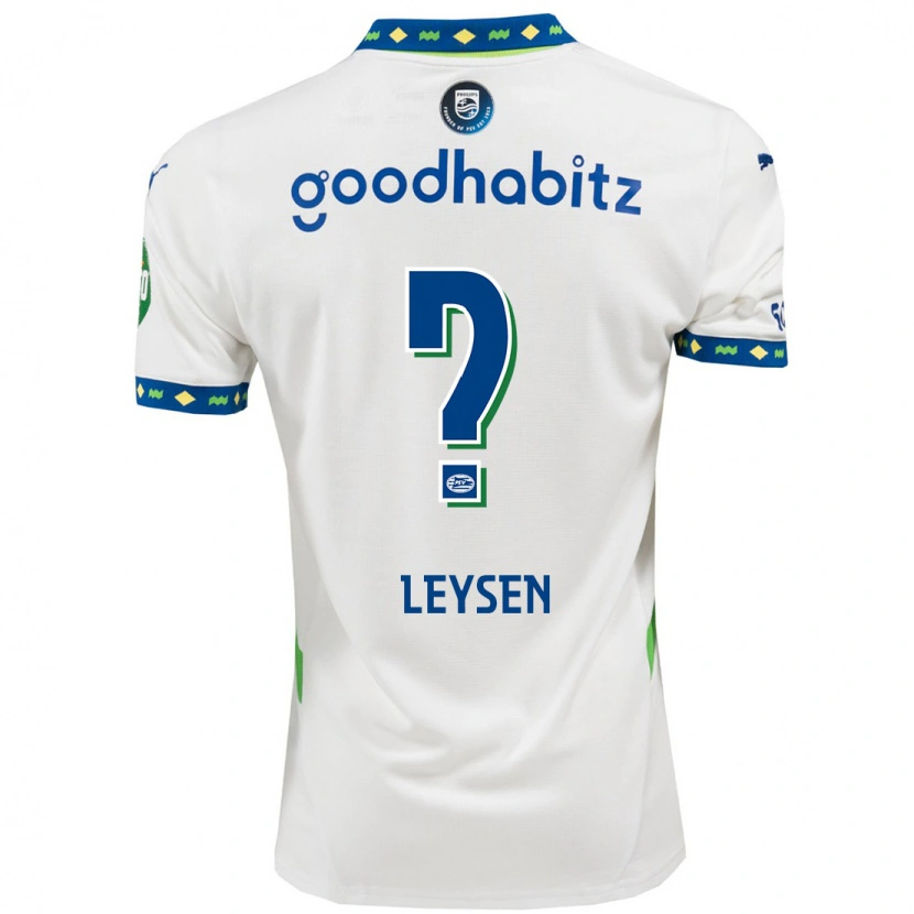 Danxen Dames Fedde Leysen #0 Wit Donkerblauw Thuisshirt Derde Tenue 2024/25 T-Shirt