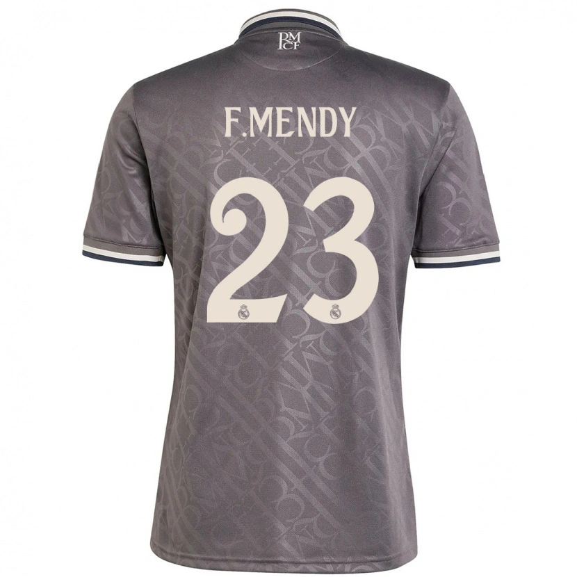 Danxen Dames Ferland Mendy #23 Houtskool Thuisshirt Derde Tenue 2024/25 T-Shirt