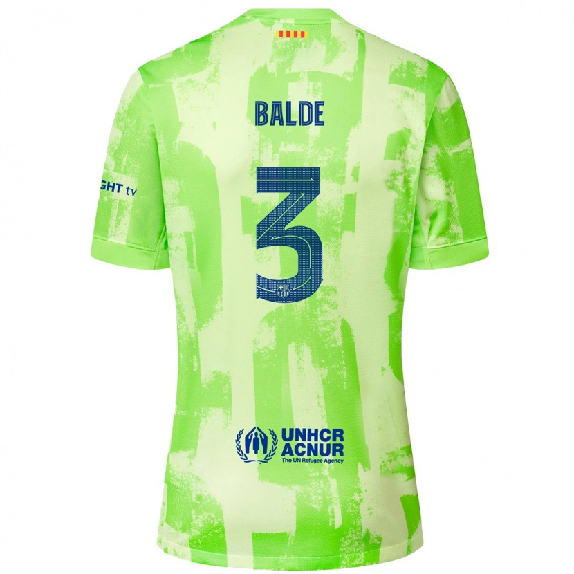 Danxen Dames Alejandro Balde #3 Limoen Thuisshirt Derde Tenue 2024/25 T-Shirt