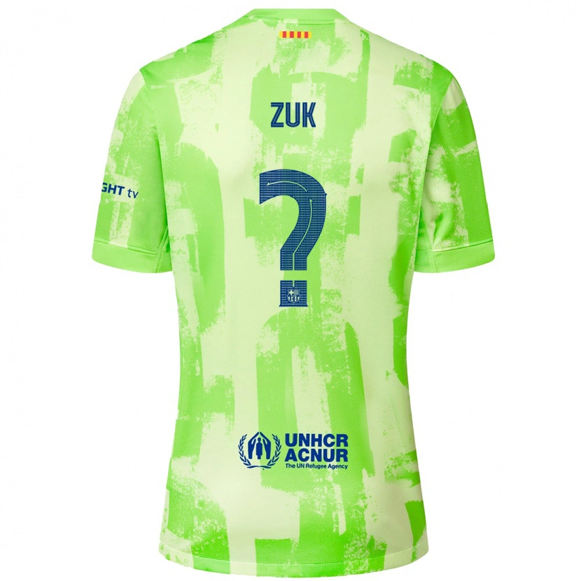 Danxen Dames Michał Żuk #0 Limoen Thuisshirt Derde Tenue 2024/25 T-Shirt