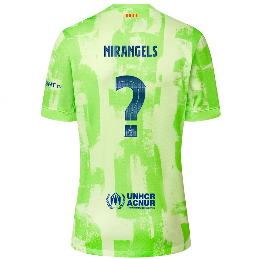 Danxen Dames Xavi Miràngels #0 Limoen Thuisshirt Derde Tenue 2024/25 T-Shirt