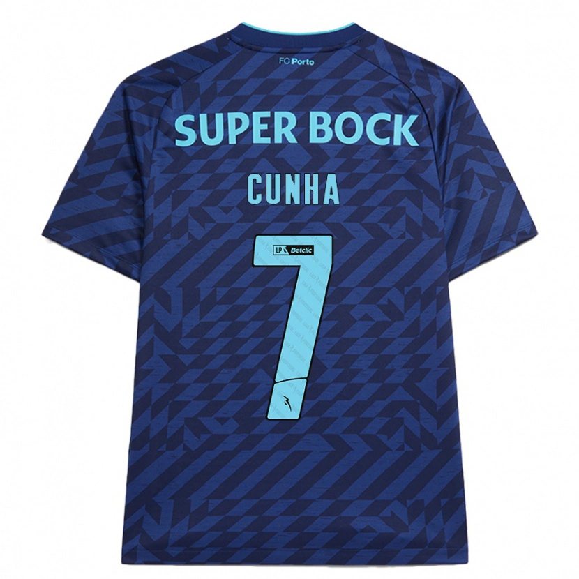 Danxen Dames Duarte Cunha #7 Marineblauw Thuisshirt Derde Tenue 2024/25 T-Shirt