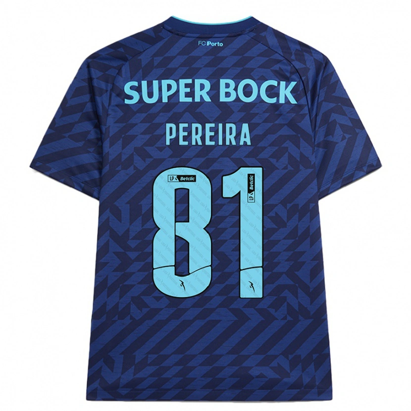 Danxen Dames Martim Pereira #81 Marineblauw Thuisshirt Derde Tenue 2024/25 T-Shirt