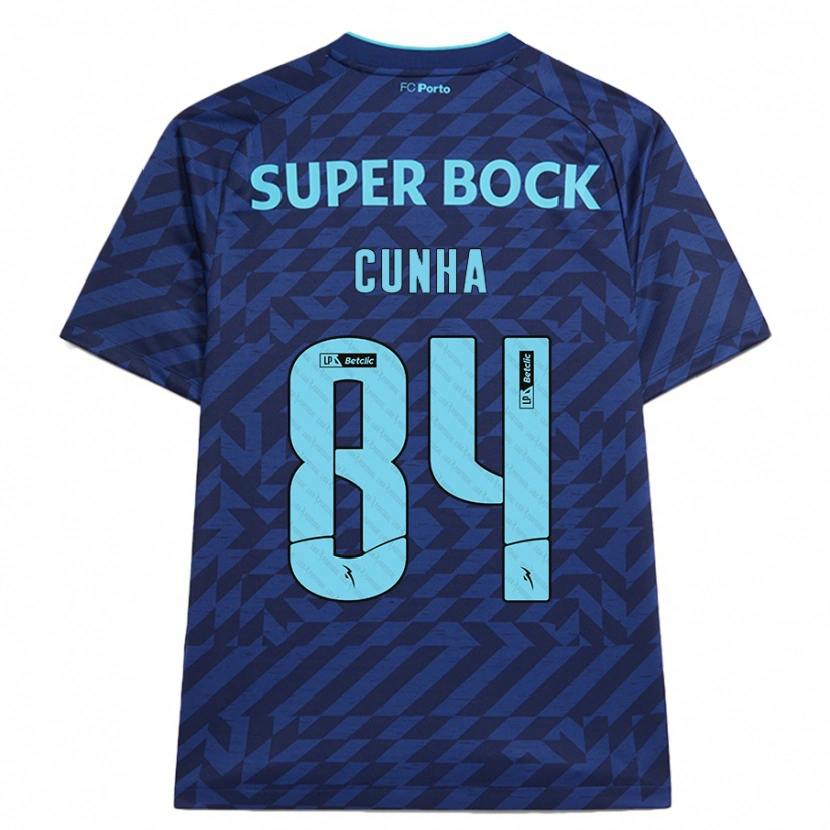 Danxen Dames Martim Cunha #84 Marineblauw Thuisshirt Derde Tenue 2024/25 T-Shirt