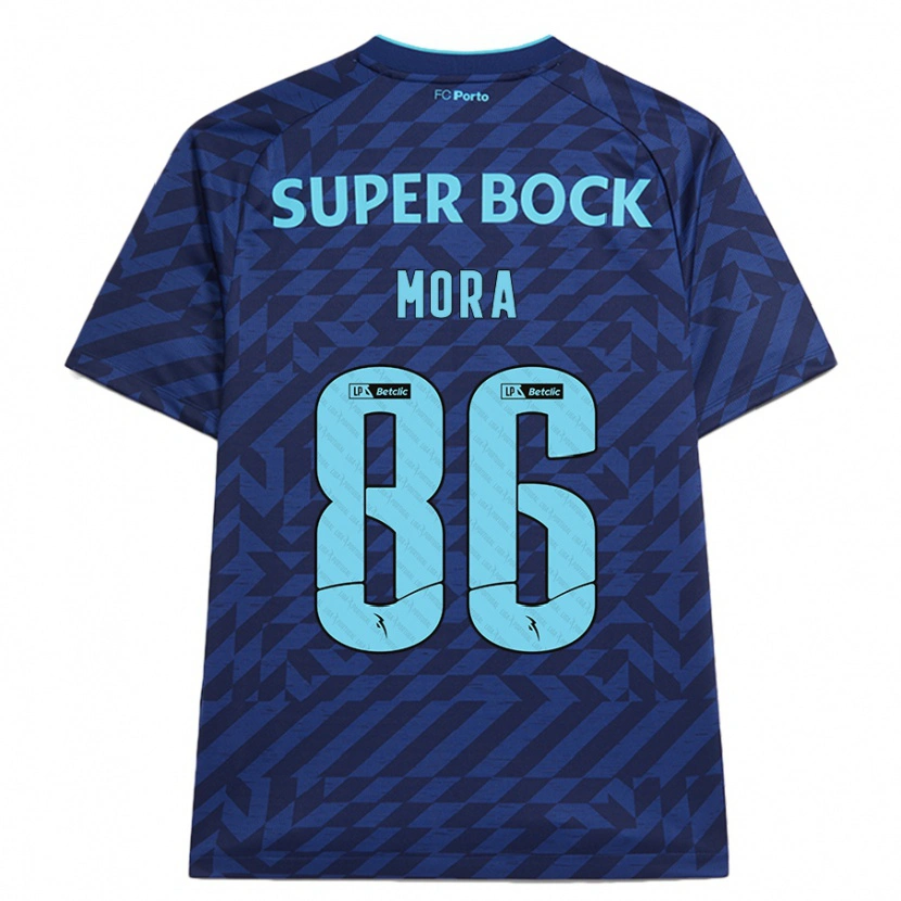 Danxen Dames Rodrigo Mora #86 Marineblauw Thuisshirt Derde Tenue 2024/25 T-Shirt