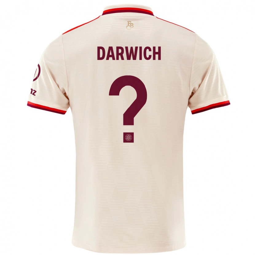 Danxen Dames Maher Darwich #0 Linen Thuisshirt Derde Tenue 2024/25 T-Shirt