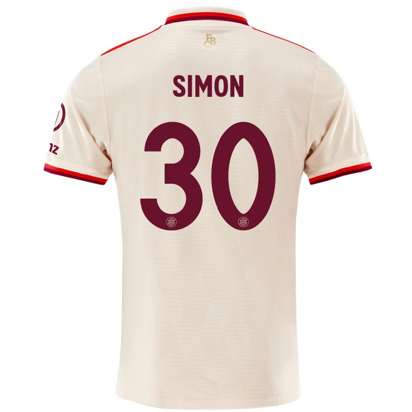 Danxen Dames Carolin Simon #30 Linen Thuisshirt Derde Tenue 2024/25 T-Shirt