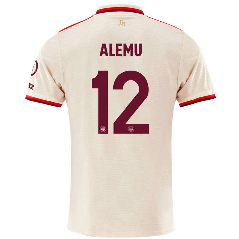 Danxen Dames Liul Alemu #12 Linen Thuisshirt Derde Tenue 2024/25 T-Shirt