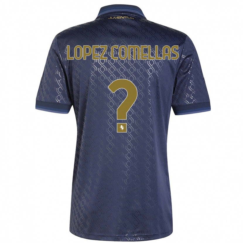Danxen Dames Ivan Lopez Comellas #0 Marineblauw Thuisshirt Derde Tenue 2024/25 T-Shirt