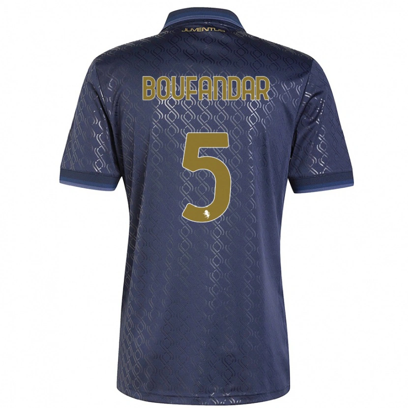 Danxen Dames Adam Boufandar #5 Marineblauw Thuisshirt Derde Tenue 2024/25 T-Shirt