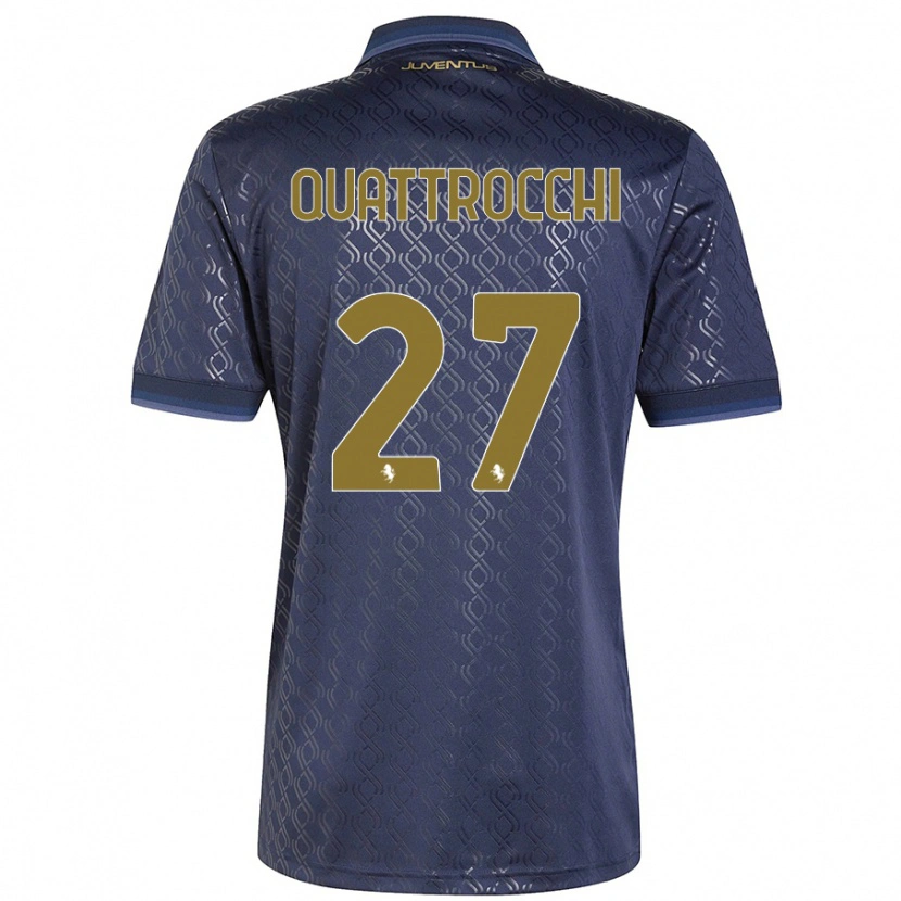 Danxen Dames Juan Ignacio Quattrocchi #27 Marineblauw Thuisshirt Derde Tenue 2024/25 T-Shirt