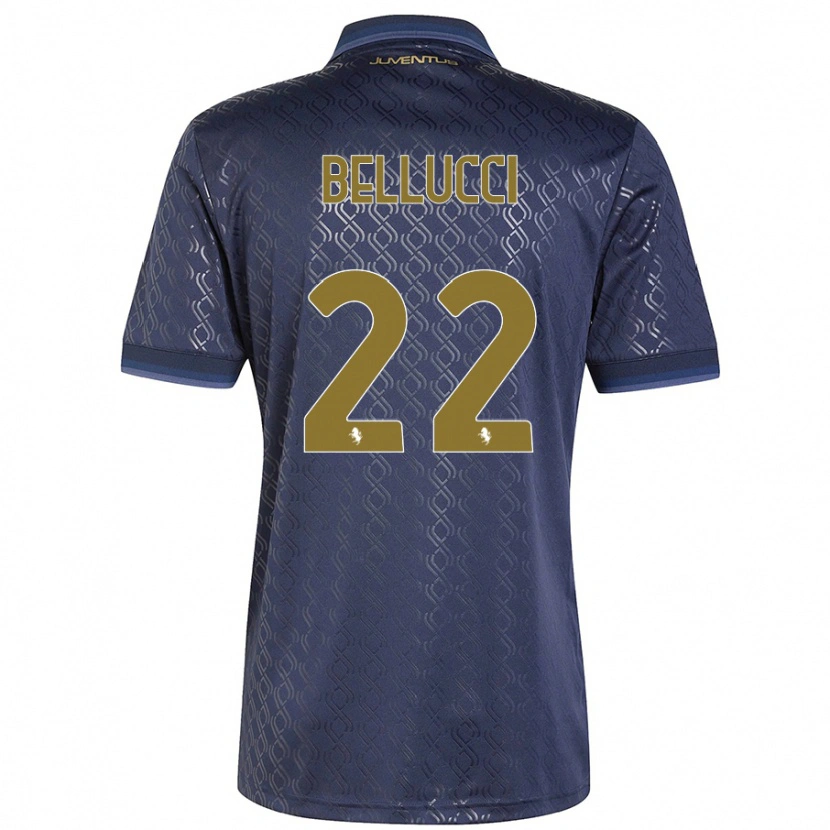 Danxen Dames Melissa Bellucci #22 Marineblauw Thuisshirt Derde Tenue 2024/25 T-Shirt