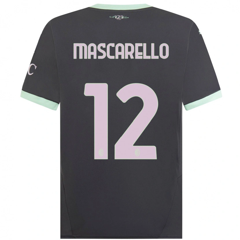 Danxen Dames Marta Mascarello #12 Grijs Thuisshirt Derde Tenue 2024/25 T-Shirt