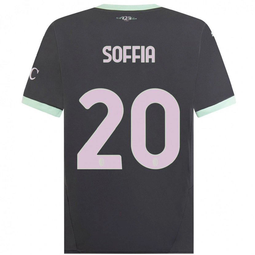 Danxen Dames Angelica Soffia #20 Grijs Thuisshirt Derde Tenue 2024/25 T-Shirt