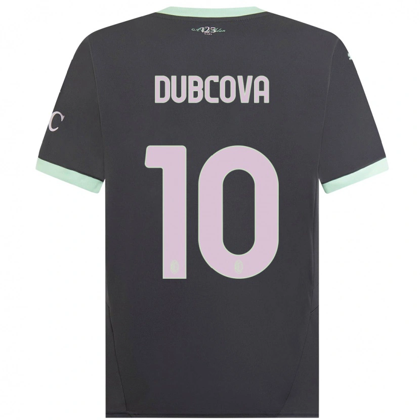 Danxen Dames Kamila Dubcova #10 Grijs Thuisshirt Derde Tenue 2024/25 T-Shirt