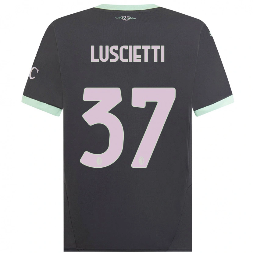 Danxen Dames Abebe Luscietti #37 Grijs Thuisshirt Derde Tenue 2024/25 T-Shirt