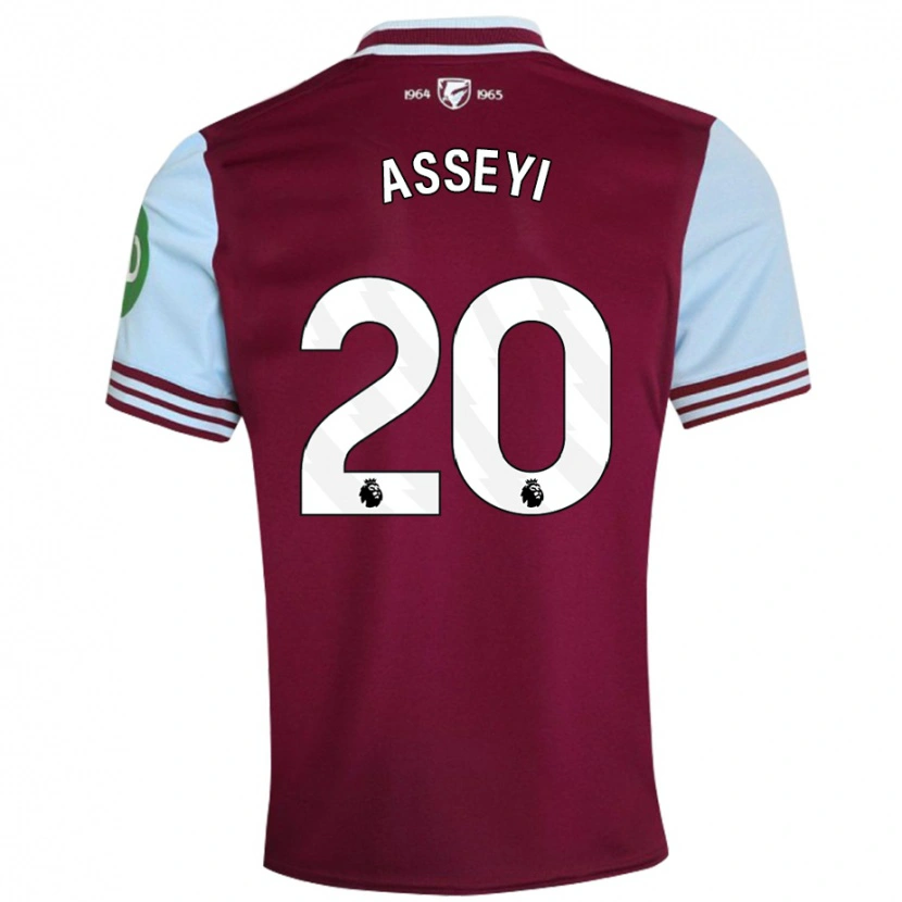 Danxen Kinderen Viviane Asseyi #20 Donkerrood Thuisshirt Thuistenue 2024/25 T-Shirt