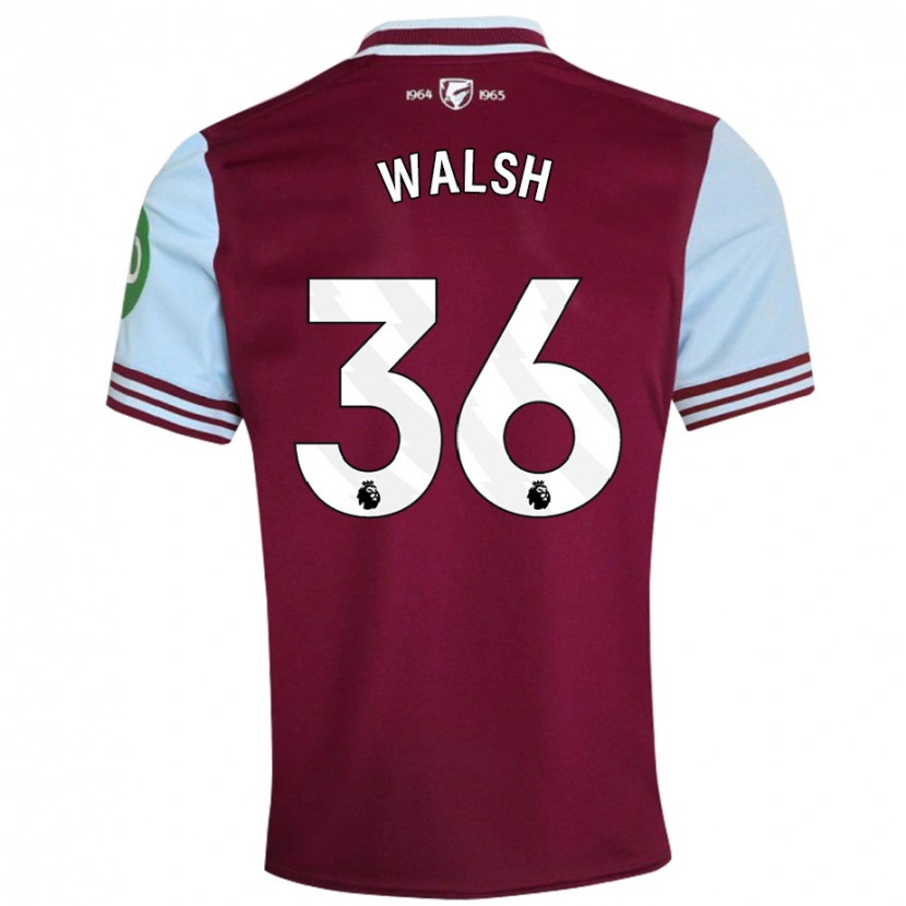 Danxen Kinderen Soraya Walsh #36 Donkerrood Thuisshirt Thuistenue 2024/25 T-Shirt