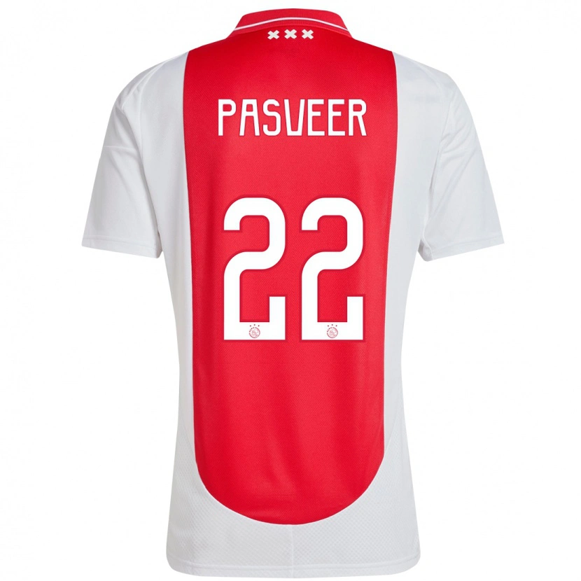 Danxen Kinderen Remko Pasveer #22 Rood Wit Thuisshirt Thuistenue 2024/25 T-Shirt