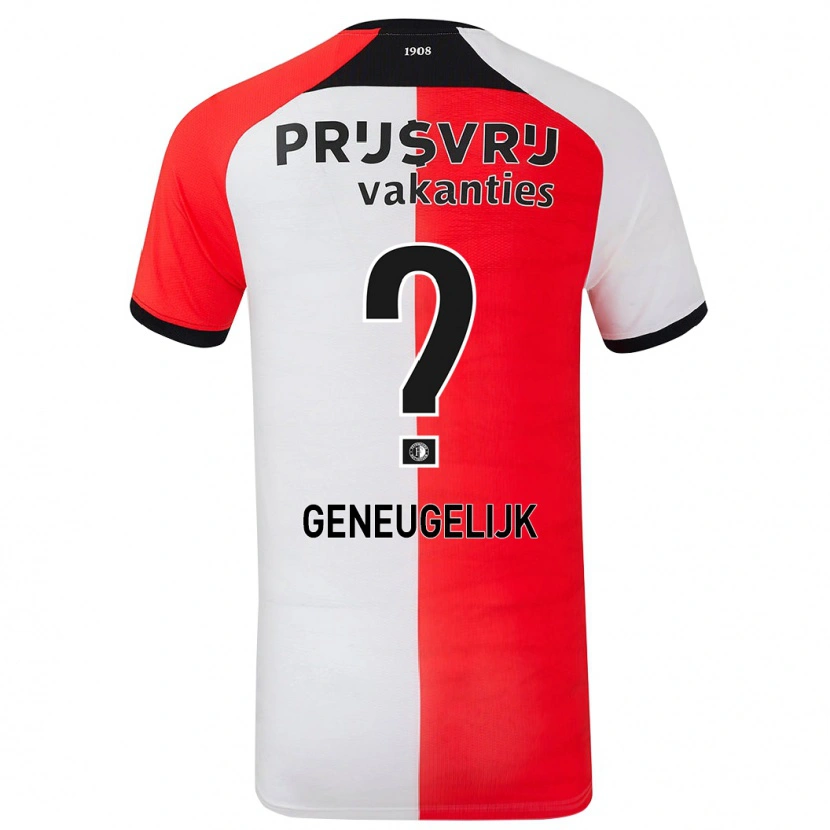 Danxen Kinderen Ivar Geneugelijk #0 Rood Wit Thuisshirt Thuistenue 2024/25 T-Shirt