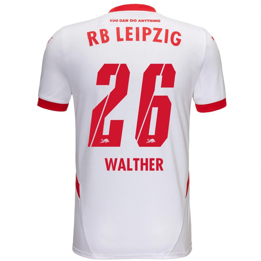 Danxen Kinderen Mika Walther #26 Wit Rood Thuisshirt Thuistenue 2024/25 T-Shirt