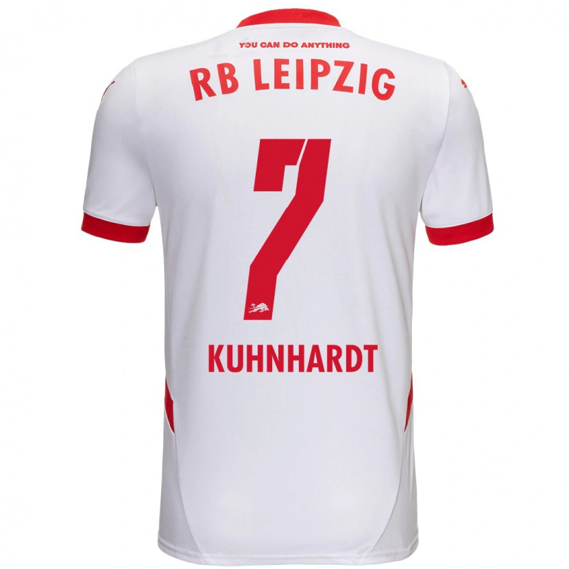 Danxen Kinderen Paul Kühnhardt #7 Wit Rood Thuisshirt Thuistenue 2024/25 T-Shirt
