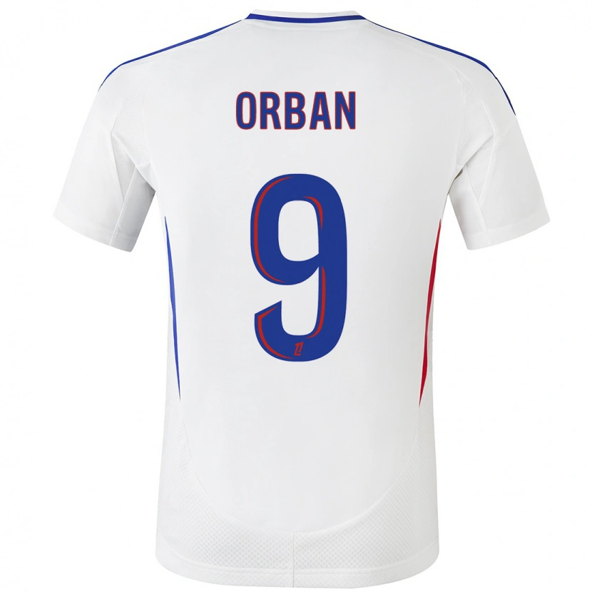 Danxen Kinderen Gift Orban #9 Wit Blauw Thuisshirt Thuistenue 2024/25 T-Shirt