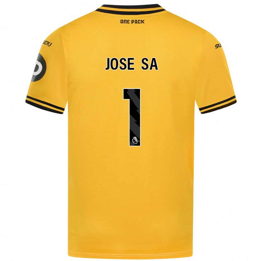 Danxen Kinderen José Sá #1 Geel Thuisshirt Thuistenue 2024/25 T-Shirt