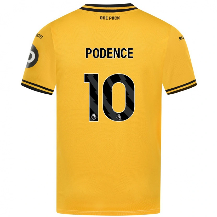 Danxen Kinderen Daniel Podence #10 Geel Thuisshirt Thuistenue 2024/25 T-Shirt