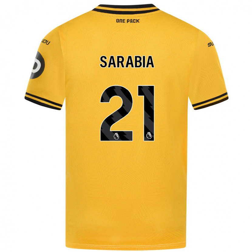 Danxen Kinderen Pablo Sarabia #21 Geel Thuisshirt Thuistenue 2024/25 T-Shirt