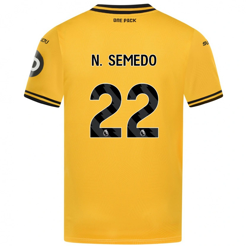 Danxen Kinderen Nélson Semedo #22 Geel Thuisshirt Thuistenue 2024/25 T-Shirt