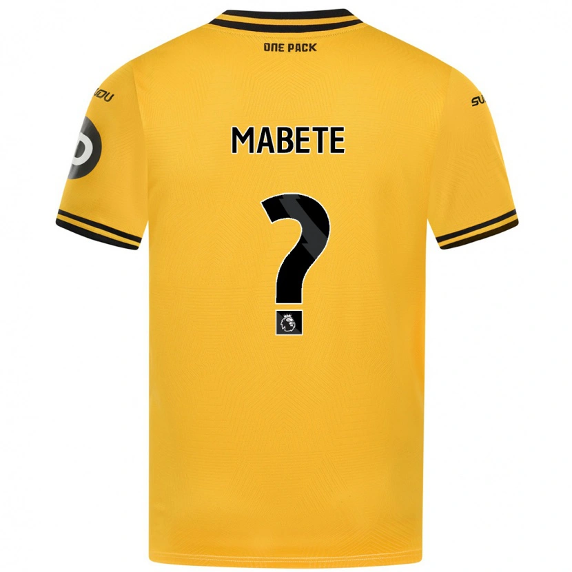 Danxen Kinderen Filozofe Mabete #0 Geel Thuisshirt Thuistenue 2024/25 T-Shirt