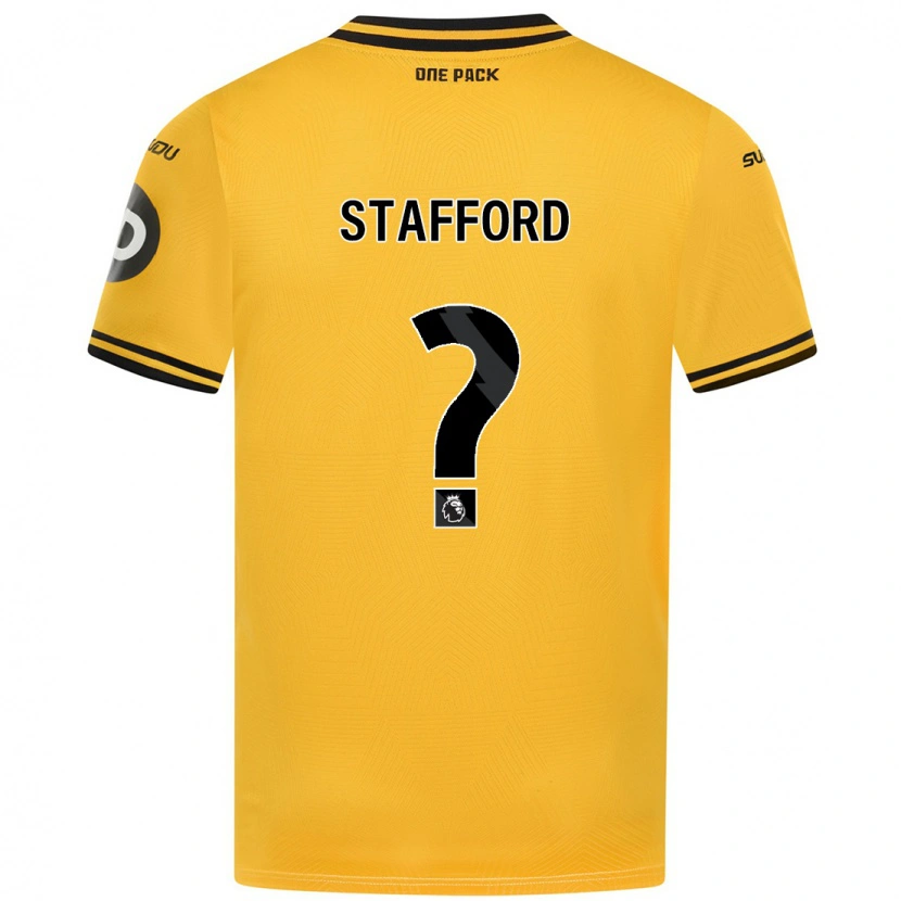 Danxen Kinderen Ollie Stafford #0 Geel Thuisshirt Thuistenue 2024/25 T-Shirt