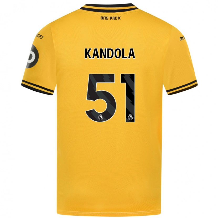 Danxen Kinderen Kam Kandola #51 Geel Thuisshirt Thuistenue 2024/25 T-Shirt