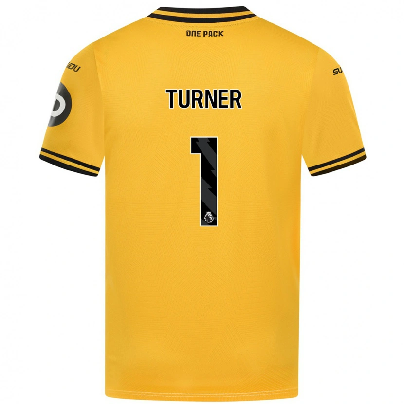 Danxen Kinderen Shannon Turner #1 Geel Thuisshirt Thuistenue 2024/25 T-Shirt