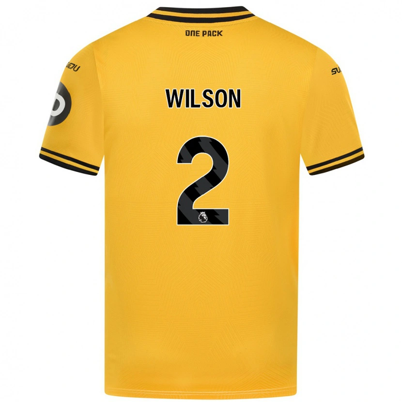 Danxen Kinderen Ellie Wilson #2 Geel Thuisshirt Thuistenue 2024/25 T-Shirt