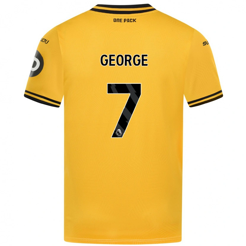 Danxen Kinderen Tammi George #7 Geel Thuisshirt Thuistenue 2024/25 T-Shirt