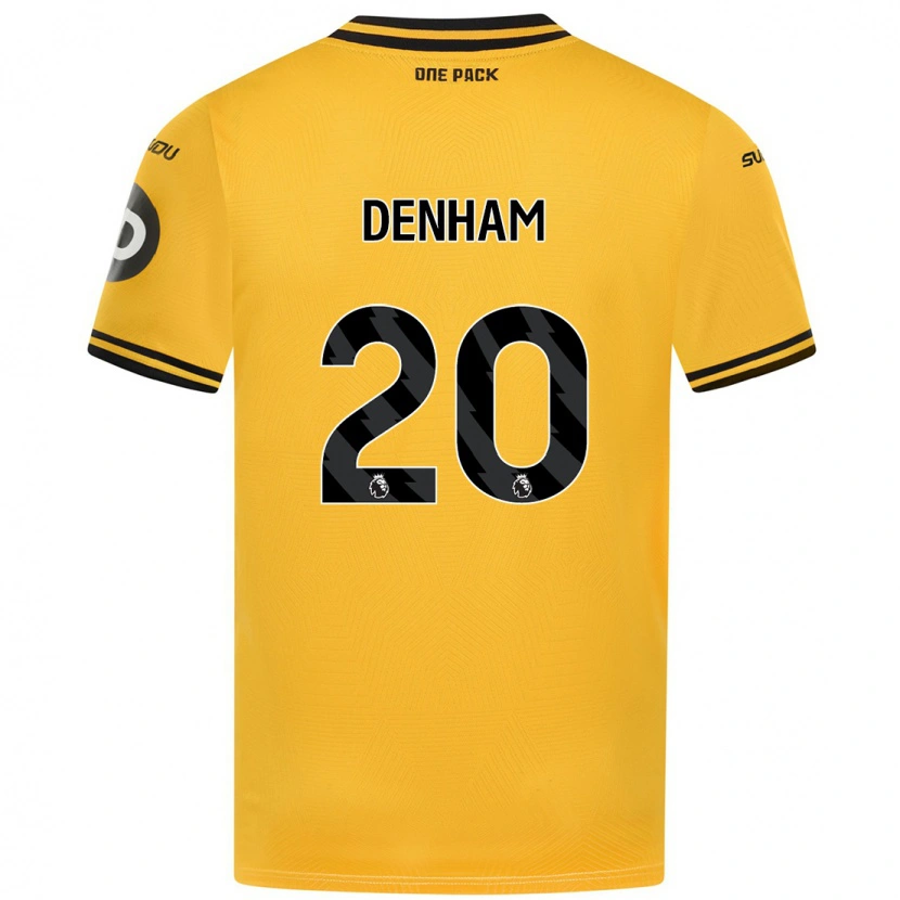 Danxen Kinderen Ania Denham #20 Geel Thuisshirt Thuistenue 2024/25 T-Shirt