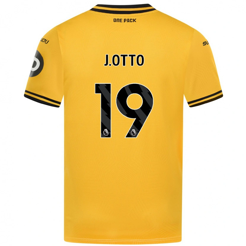 Danxen Kinderen Jonny Otto #19 Geel Thuisshirt Thuistenue 2024/25 T-Shirt