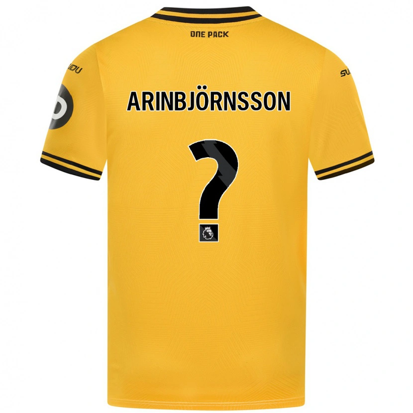 Danxen Kinderen Pálmi Rafn Arinbjörnsson #0 Geel Thuisshirt Thuistenue 2024/25 T-Shirt