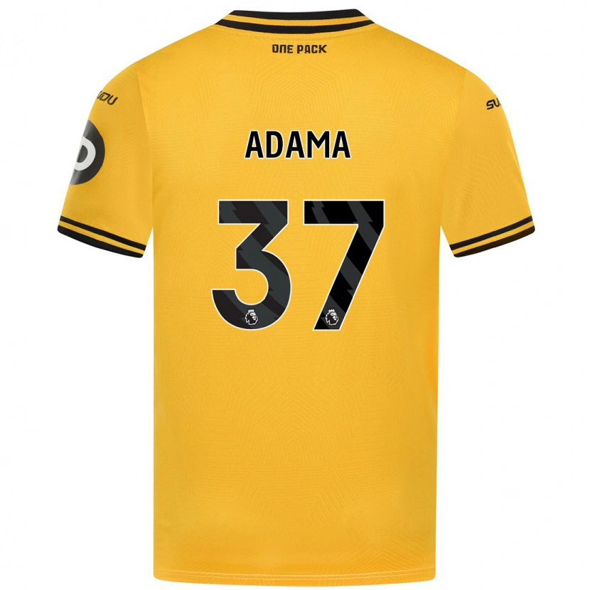 Danxen Kinderen Adama Traore #37 Geel Thuisshirt Thuistenue 2024/25 T-Shirt
