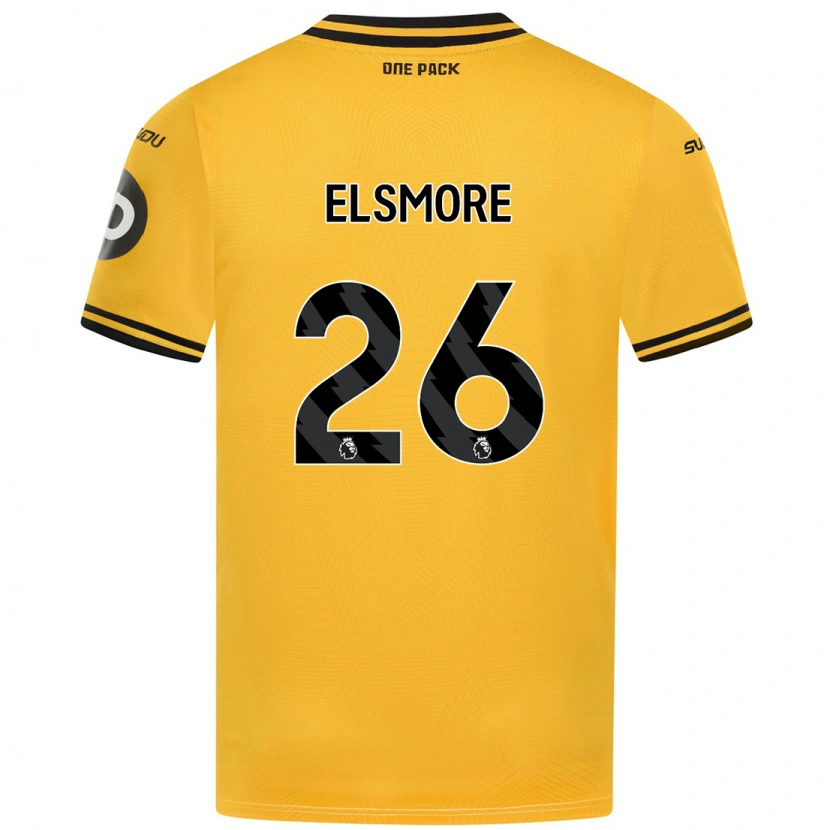 Danxen Kinderen Ria Elsmore #26 Geel Thuisshirt Thuistenue 2024/25 T-Shirt