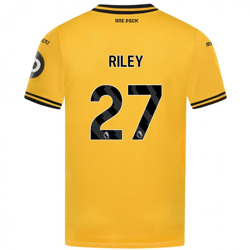 Danxen Kinderen Lauren Riley #27 Geel Thuisshirt Thuistenue 2024/25 T-Shirt
