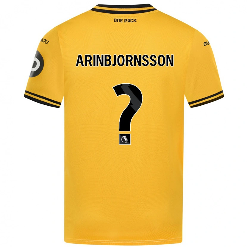 Danxen Kinderen Palmi Arinbjornsson #0 Geel Thuisshirt Thuistenue 2024/25 T-Shirt