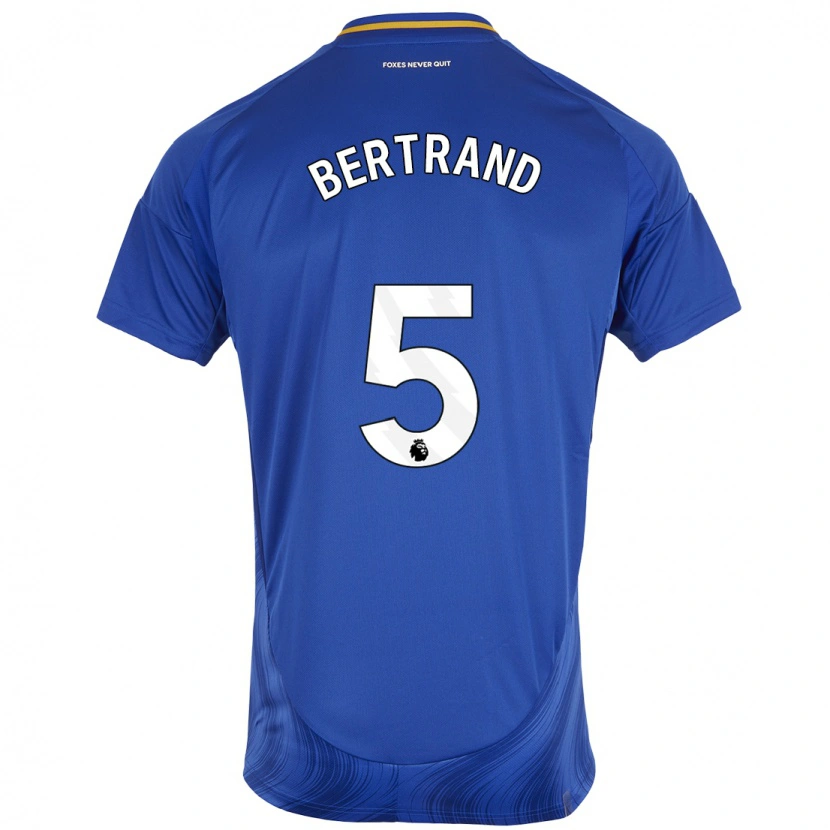 Danxen Kinderen Ryan Bertrand #5 Blauw Wit Thuisshirt Thuistenue 2024/25 T-Shirt