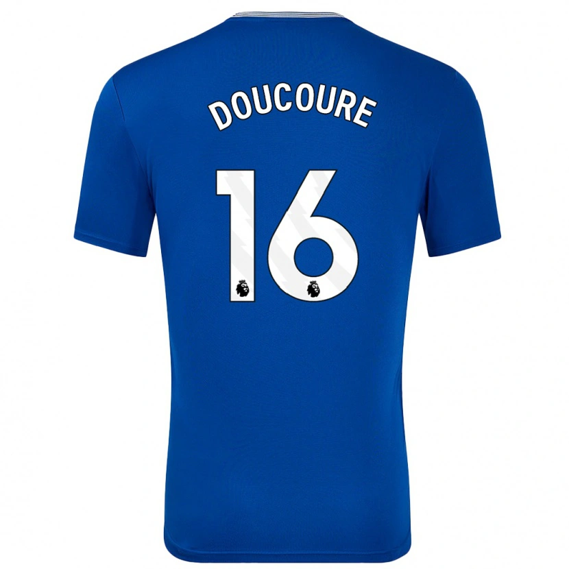 Danxen Kinderen Abdoulaye Doucouré #16 Blauw Met Thuisshirt Thuistenue 2024/25 T-Shirt