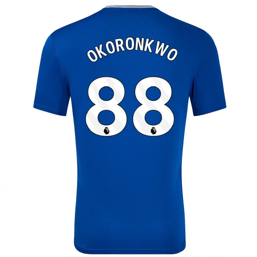 Danxen Kinderen Francis Okoronkwo #88 Blauw Met Thuisshirt Thuistenue 2024/25 T-Shirt